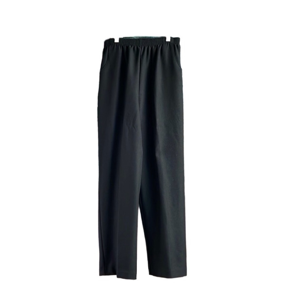 Village Square Ladies Elastic Waist Dress Pants, Size 10A, Black